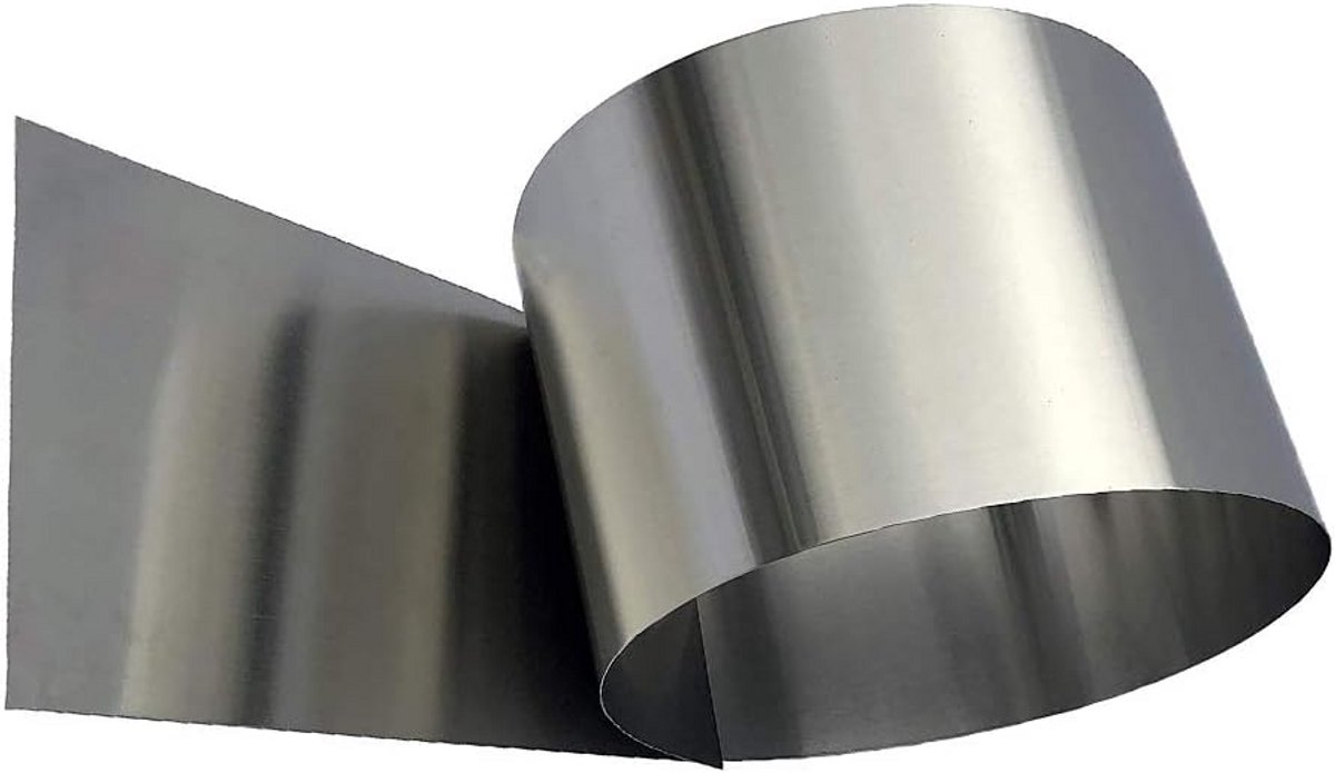 Soepel RVS Plaat 300x5 cm - 0.25mm Dik RVS Folie voor Ambachten en Doe-Het-Zelf