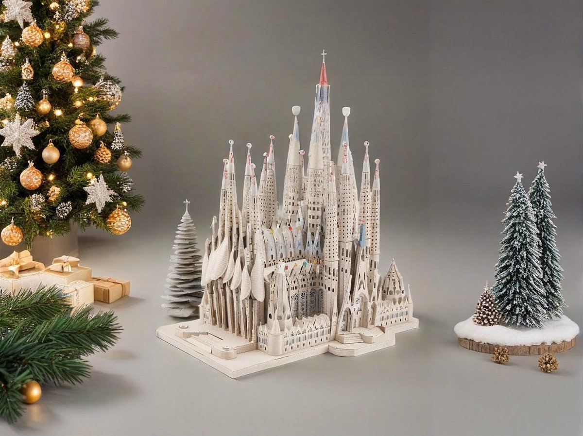 Metalen 3D-Puzzel Architectuurmodel Sagrada Familia - 450 Delen Roestvrij Staal — cadeau in Hobby - foto 6