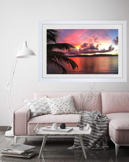 lincoolart Fotolijst 40 x 60 cm wit houten frame 40 x 60 cm wit fotolijst 40 x 60 cm houten frame set van 3 met onbreekbaar acrylglas voor