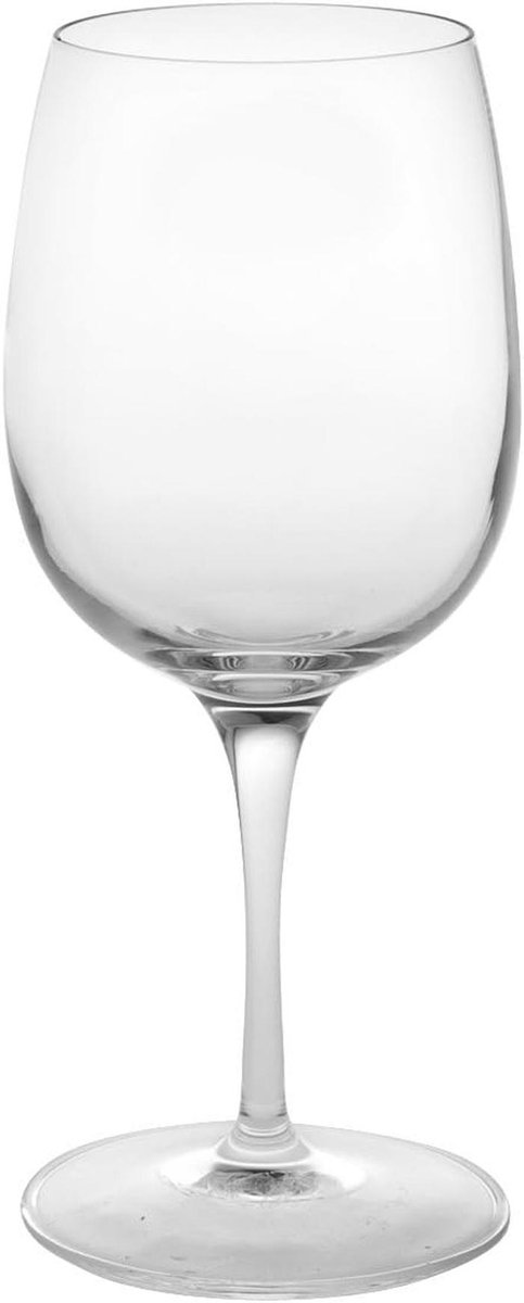 Set van 6 witte wijn glazen 32,5 cl - transparant