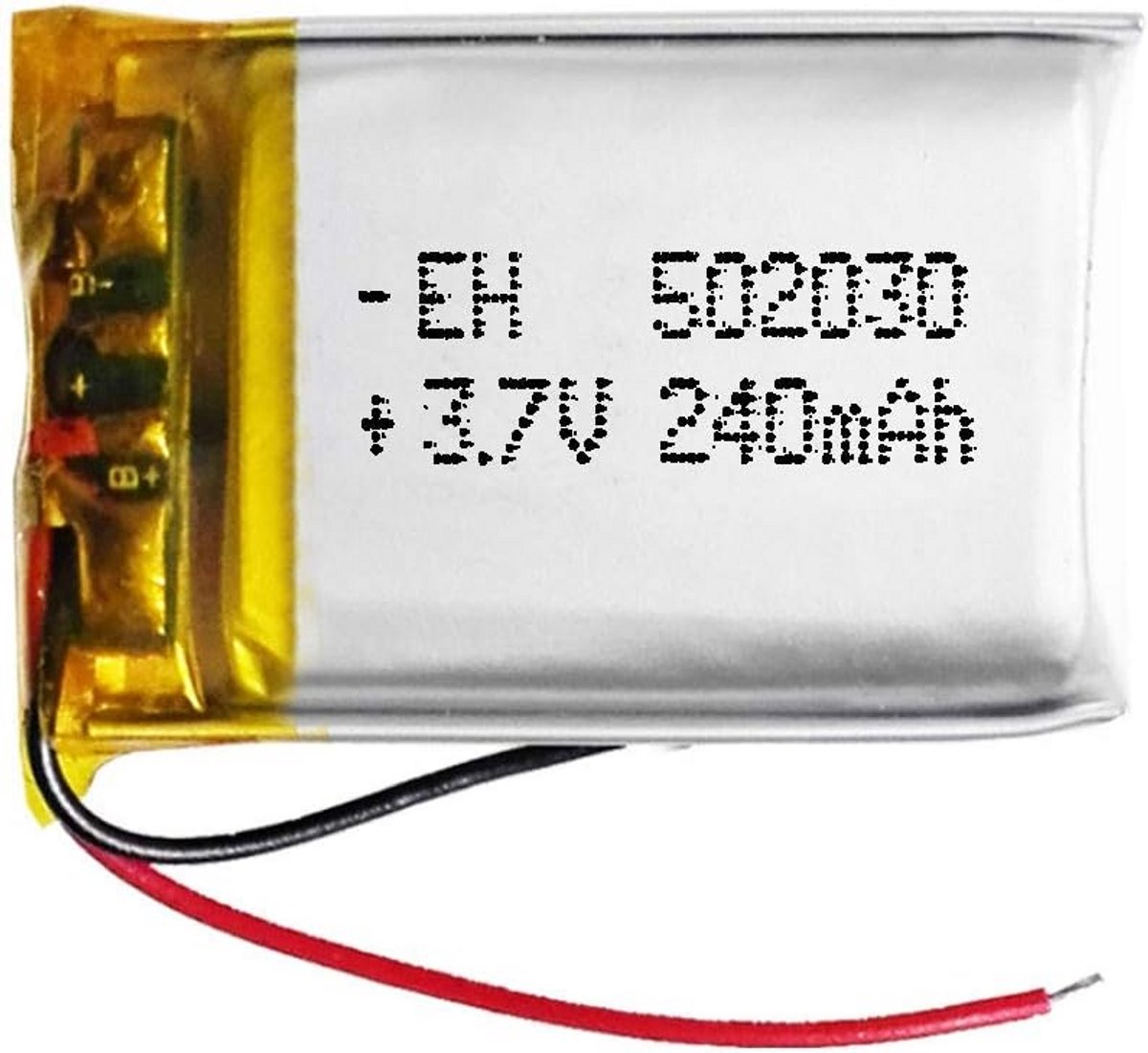 Oplaadbare LiPo Batterij 3.7V 240mAh voor Smartwatch, GPS en Kleine Elektronica