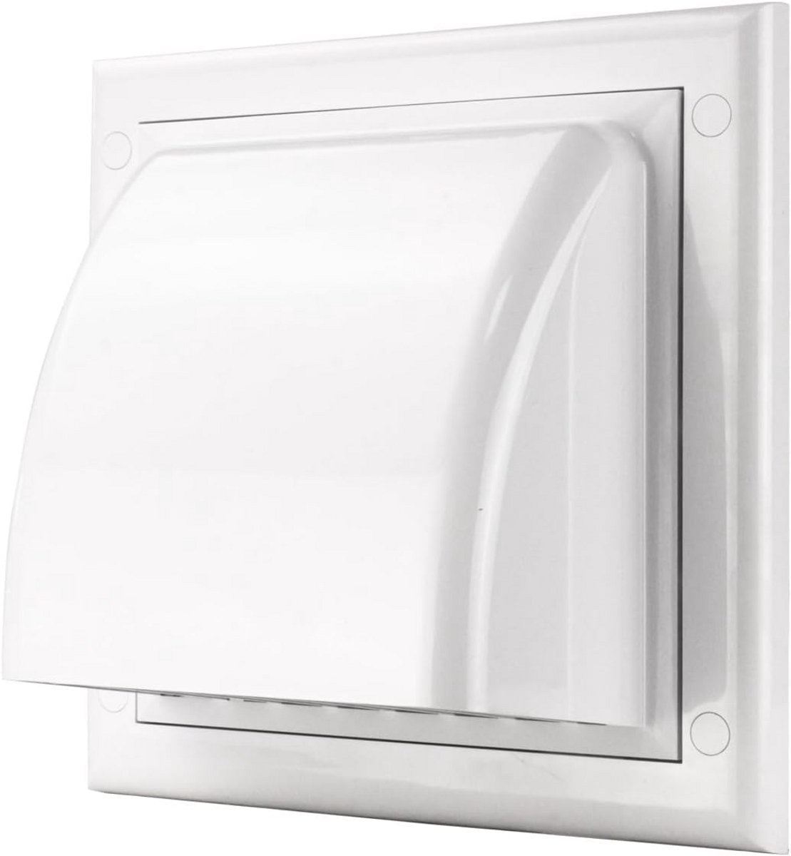 Ventilatierooster Buiten met Terugslagklep en Anti-Knaagrooster - Universele Ø 80-160 mm