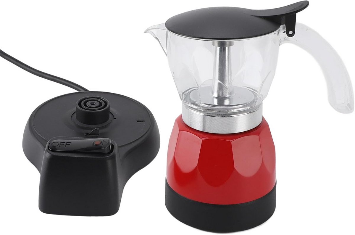 Elektrisch Koffiezetapparaat voor Italiaanse Espresso, 3 Kopjes (150 ml), Aluminium