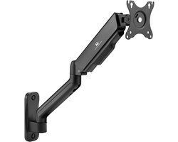Dubbele Monitor Arm Wandsteun voor 17-32 Inch Schermen | Zwenkbaar en Kantelbaar | Universele VESA 75x75/100x100