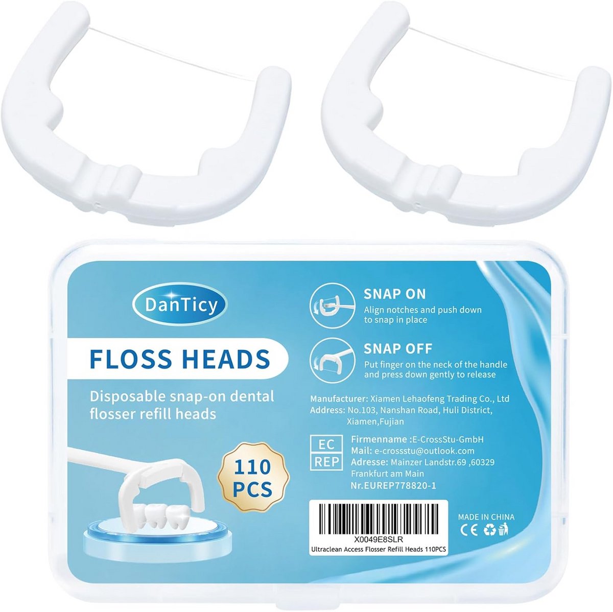 Navulkoppen voor Flosser – 110 Stuks Mondhygiëne Tandenstokers voor Perfecte Reiniging