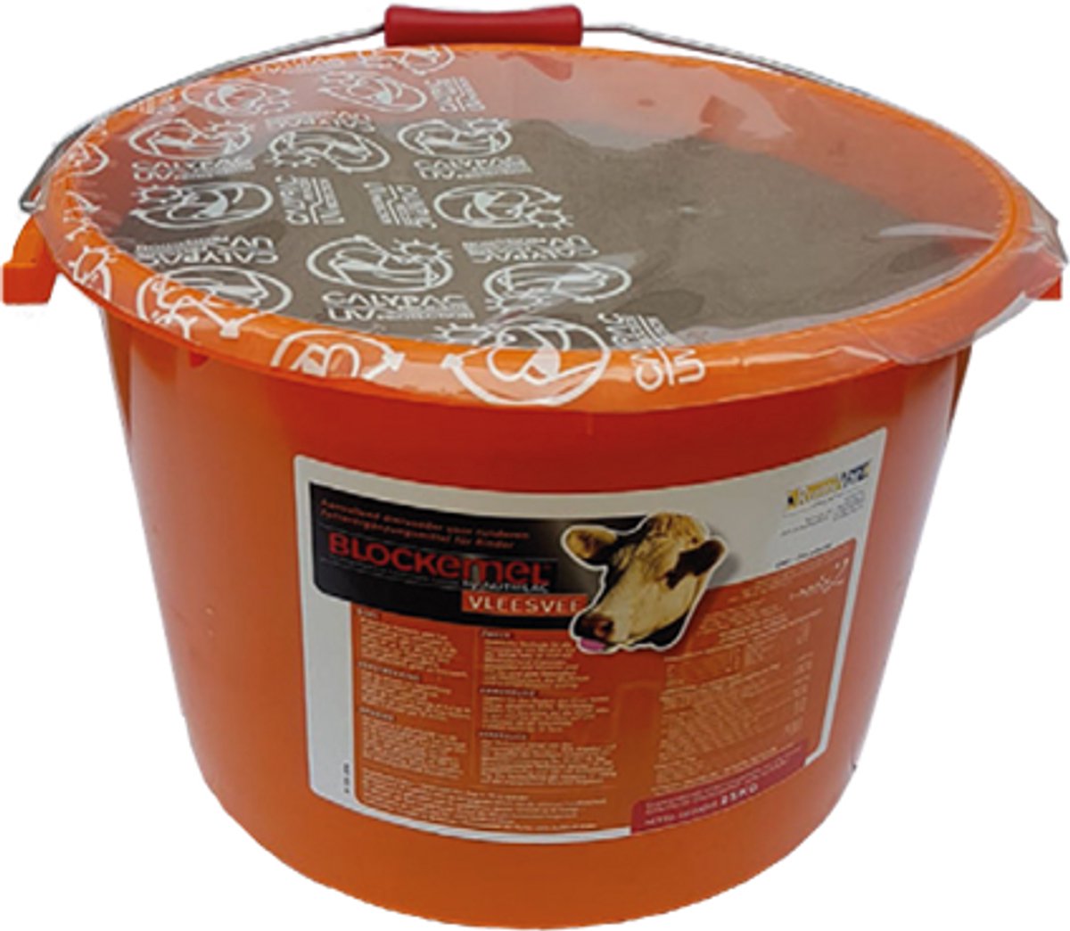 Blockemel Vleesvee mineralen emmer 25KG