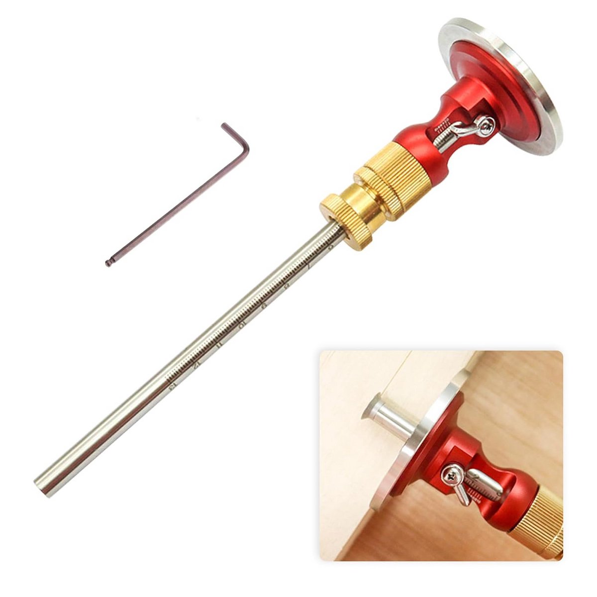 Precisie Markeringstool met Micro-instelling voor Hout en Metaal Bewerking