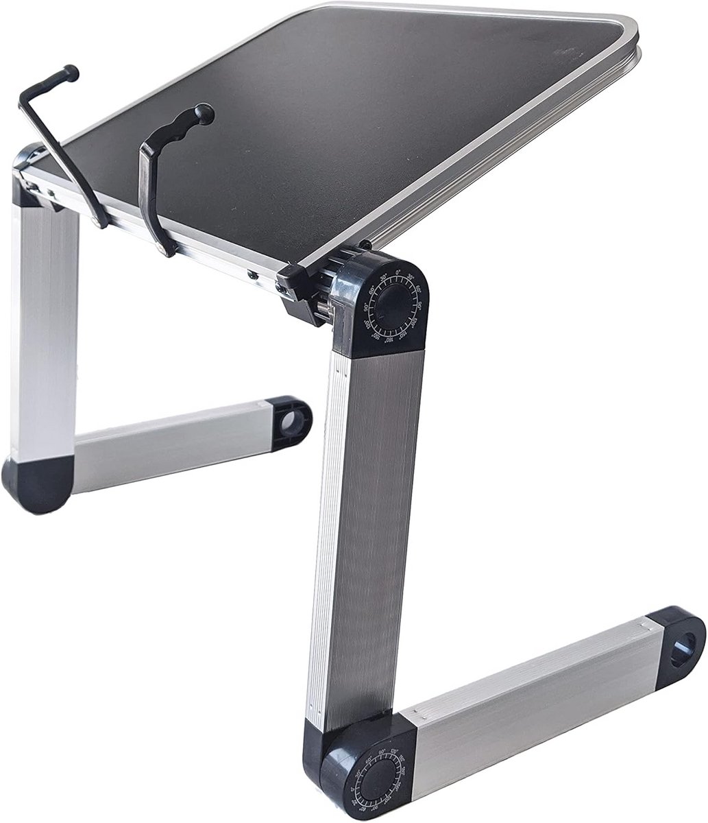 Ergonomische Laptoptafel Verstelbaar en Opvouwbaar voor Zittend of Staand Werken