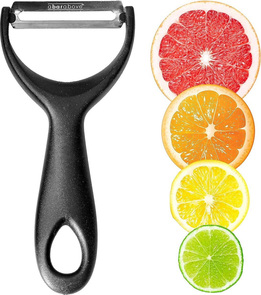 Citrus Zester & Schiller in Goud - Effectieve Schilboor voor Citroen en Sinaasappel