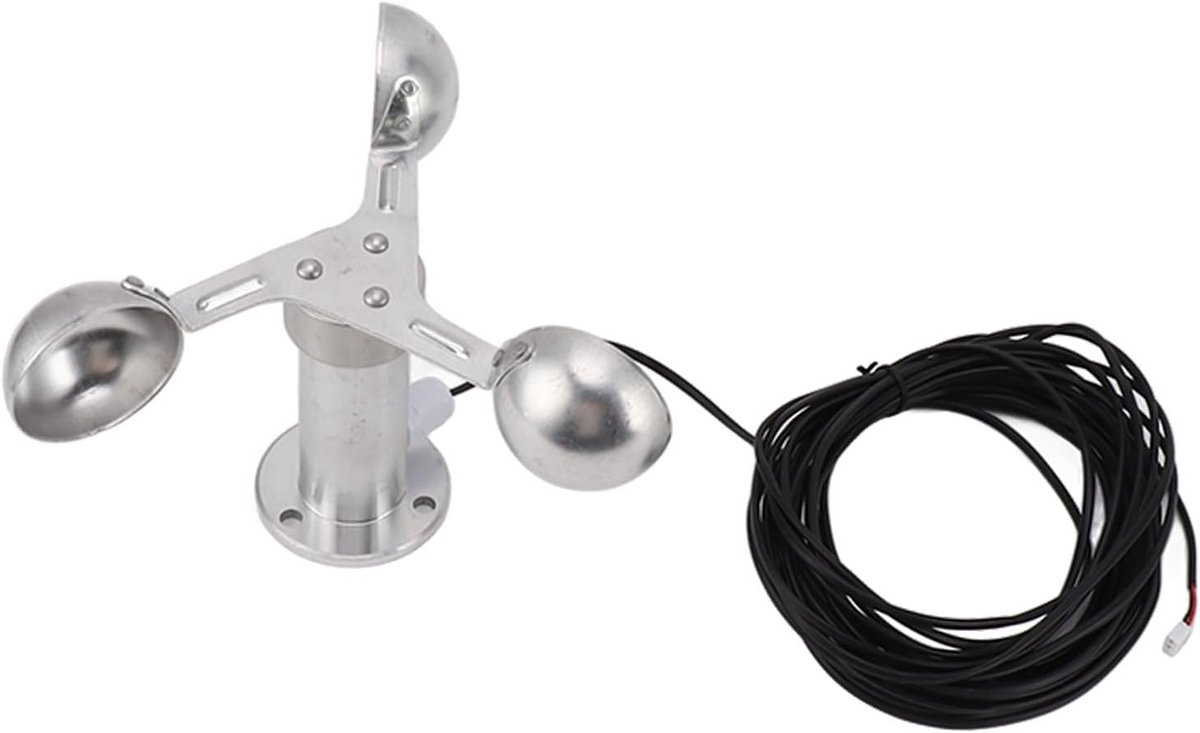 Windmeter met 3 Cups voor Nauwkeurige Windsnelheid Meting in Aluminium