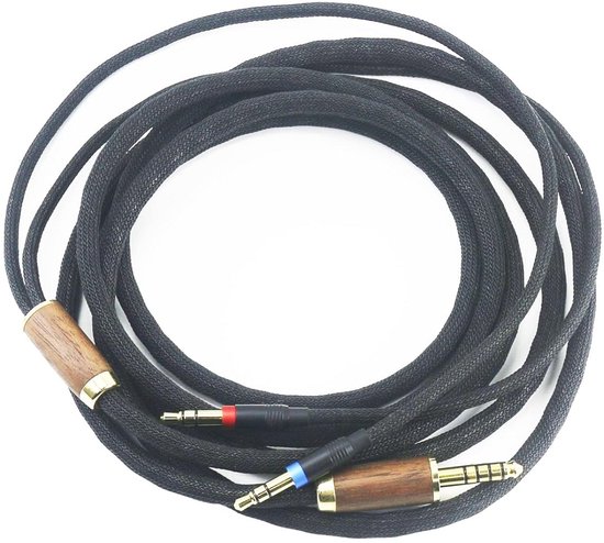 Vervangende Audiokabel Voor Marshall Major 2 – 3,5 Mm Naar 3,5 Mm – Met Microfoon En Afstandsbediening – Vergulde Stekkers