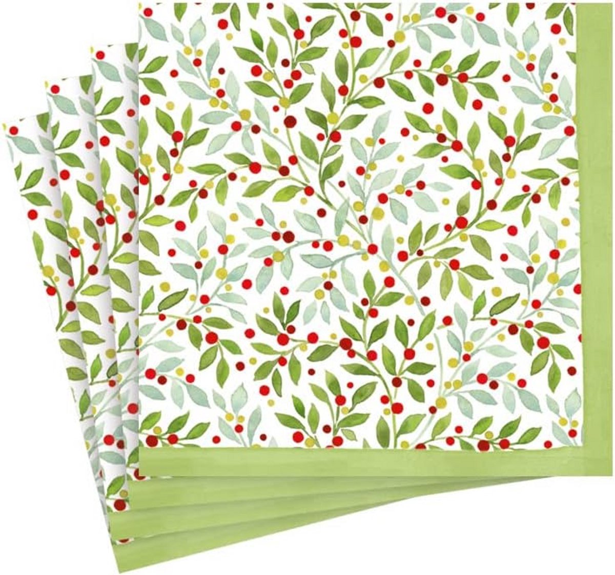 Groene Cocktailservetten Papier - Elegant en Composteerbaar - 20 Stuks