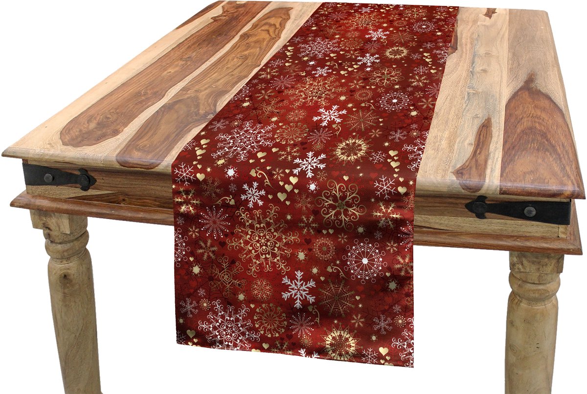 New Bed Kerstmis Sneeuwvlokken Accent Rechthoekige Tafelrunner, 40cm x 180cm