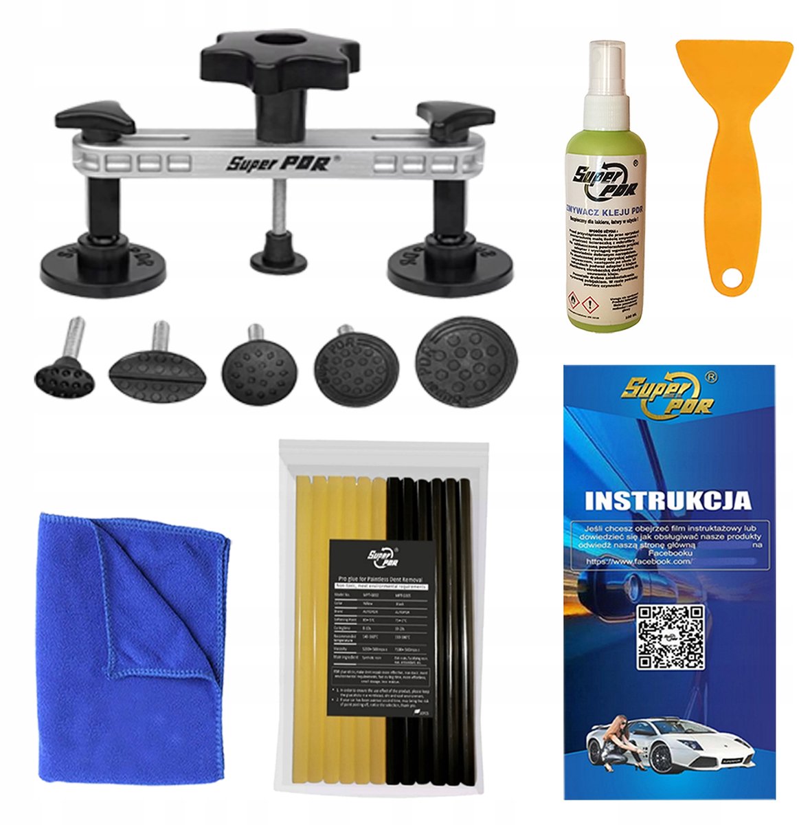 Super PDR XXL Set: Krasschade Herstel Kit voor Auto's
