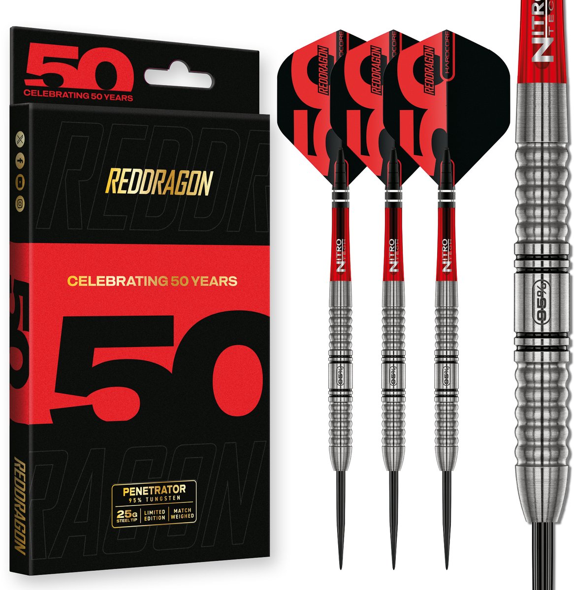 Red Dragon Penetrator 1 95% Limited Edition - Dartpijlen