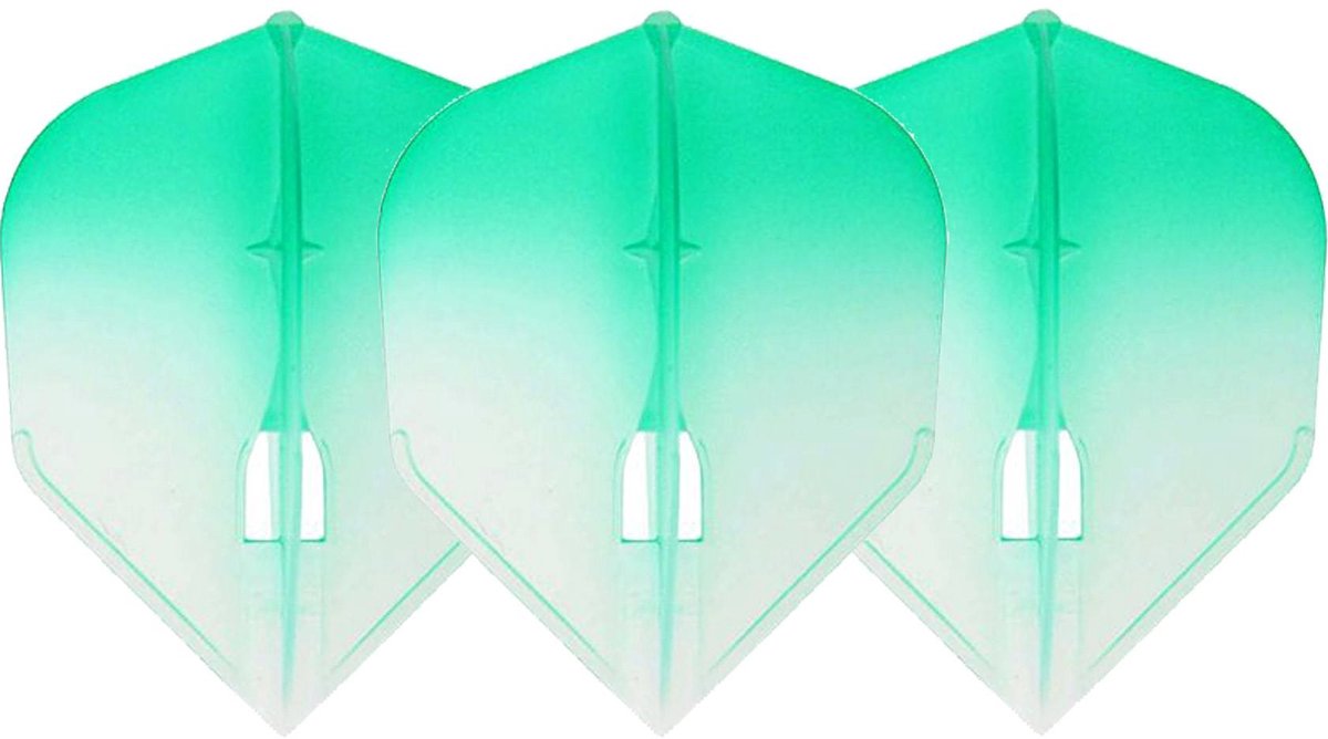 L-Style Champagne L3 Shape 2-Tone CWH×Green - Dart Flights