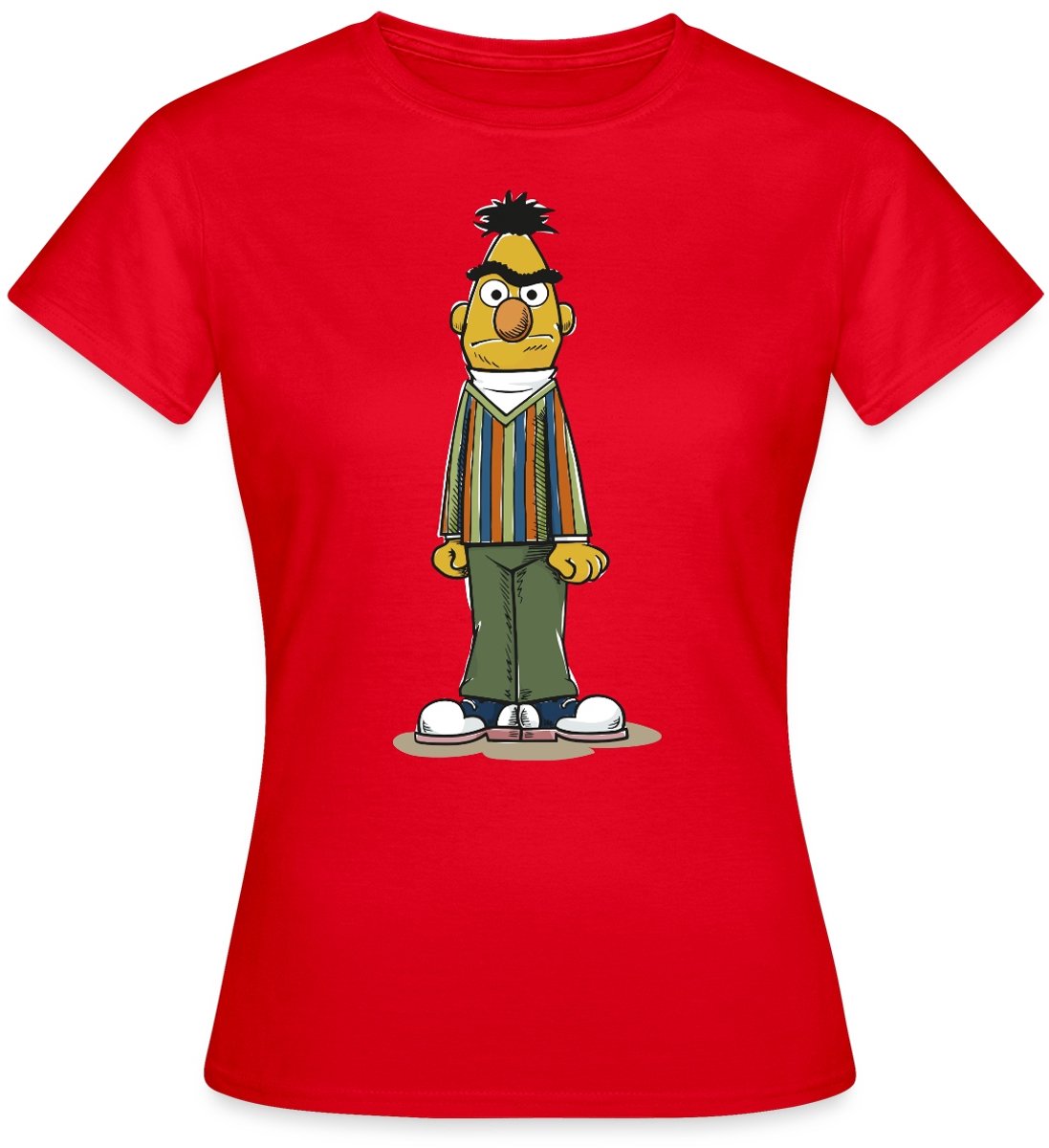Sesamstraat Bert Pose T-Shirt Dames