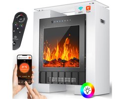 KESSER® Elektrische Sfeerhaard – 1800W Verwarming met LED Vlameffect & App Bediening