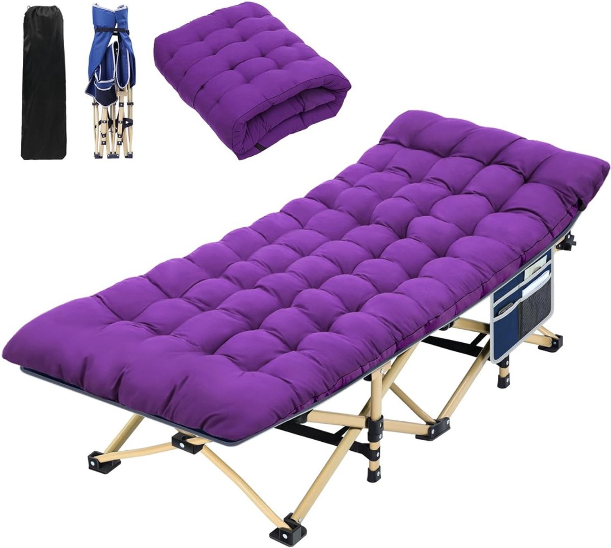 Lexium Veldbed - Kampeerbed - Veldbedden - Veldbed Kamperen - Kampeermatras