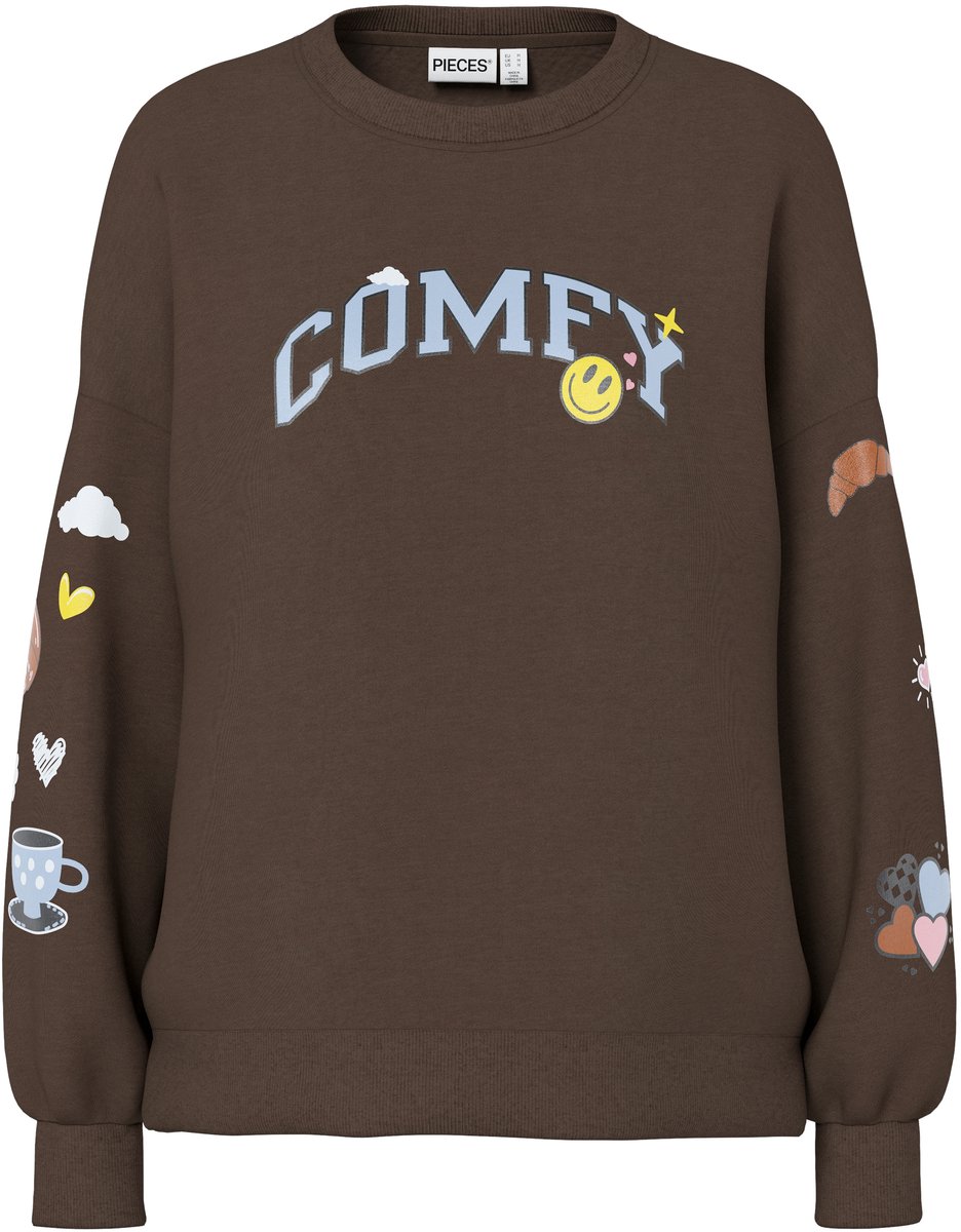 PIECES - PCDINNA LS OVERSIZED SWEAT D2D - Dames - Sweaters