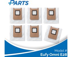 Eufy Omni E28 Stofzakken (6 Stuks, Plus.Parts® alternatief voor T29YQA20)