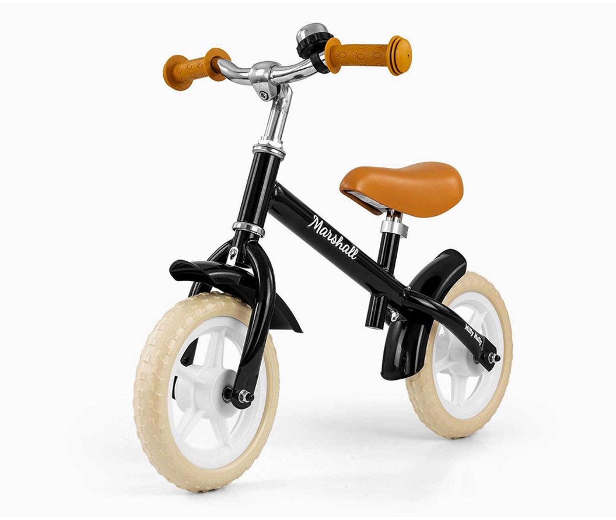 Milly Mally Marshall loopfiets zwart 10 inch - Kinderloopfiets