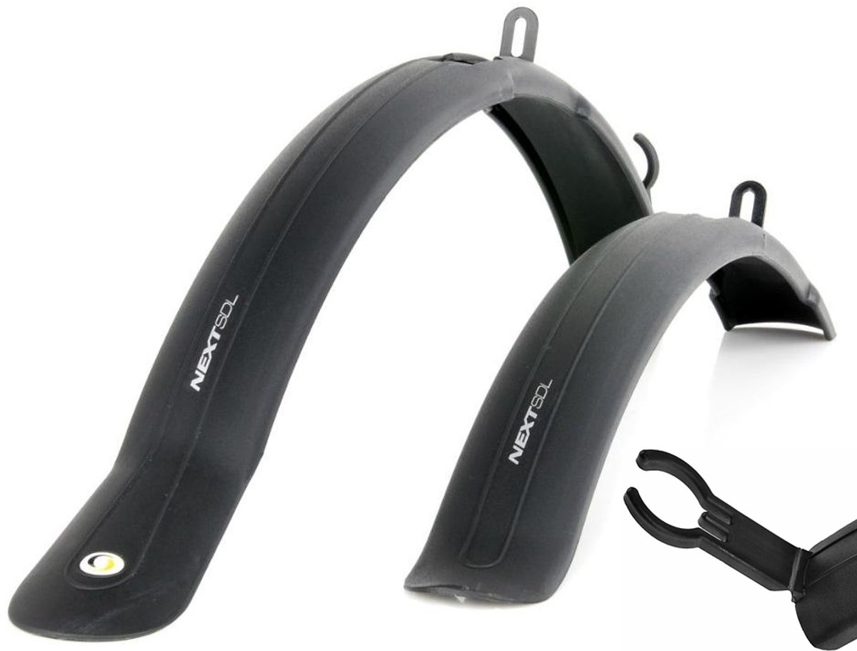 Simpla Next SDL Fietsspatborden Set 26-28 inch V-Brake Zwart