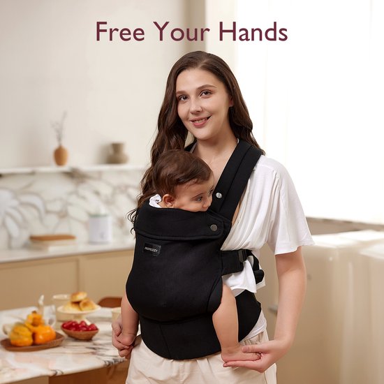 Momcozy PureHug - Baby en Peuter Draagzak - Ergonomisch - Verstelbaar - 3kg tot 20kg — afbeelding 2