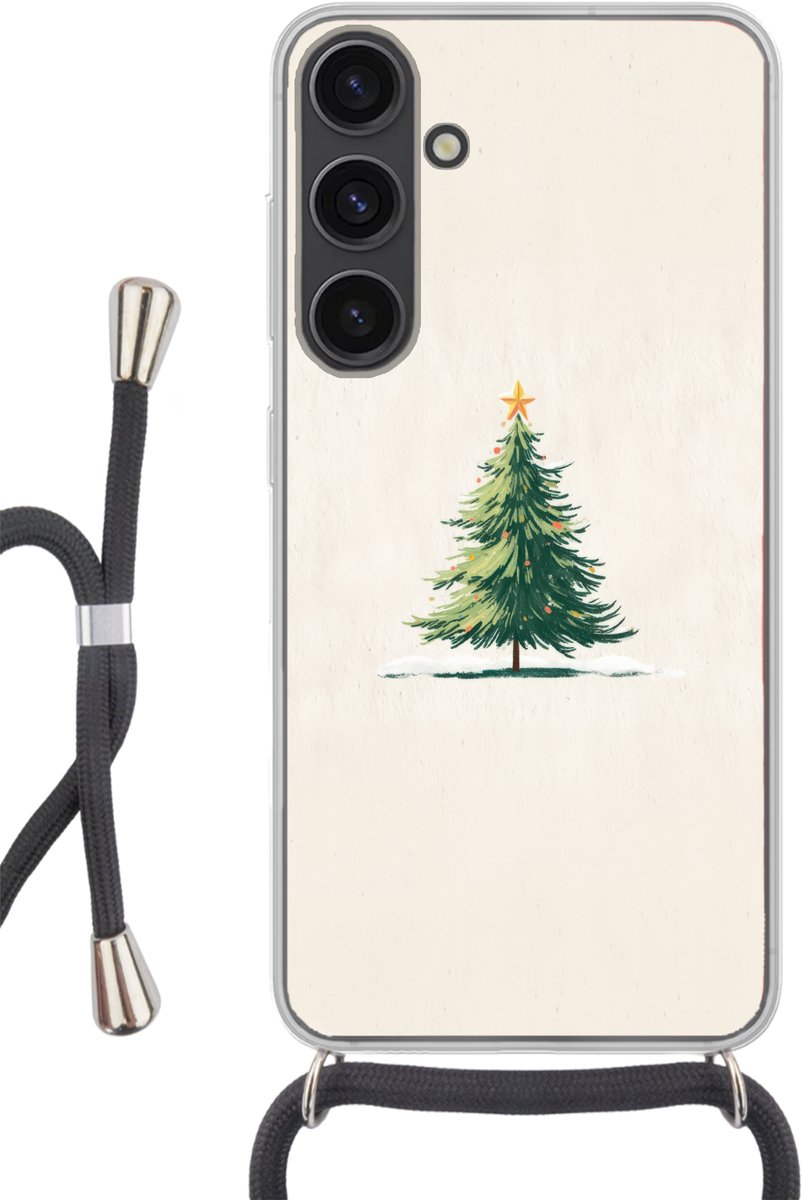 Kerstboom - Illustratie - Ster - Sneeuw
