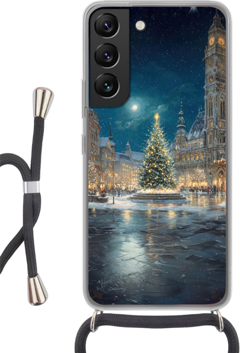 Kerstnacht - Stadsplein - Meerkleurig