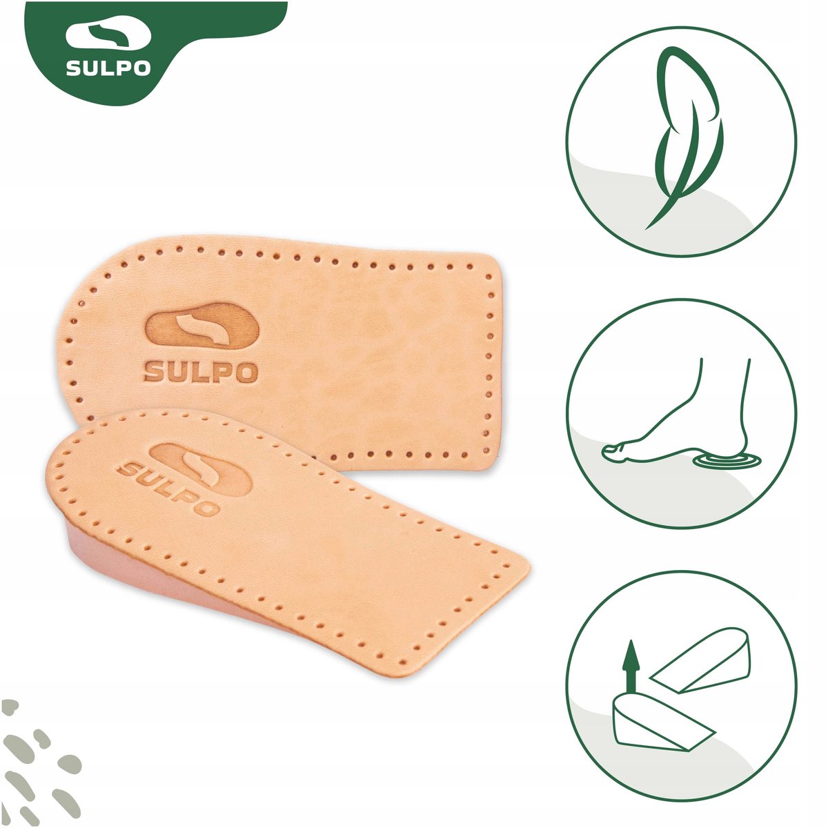 Sulpo Leren Enhogende Hookvergers 20mm Maat 41-43