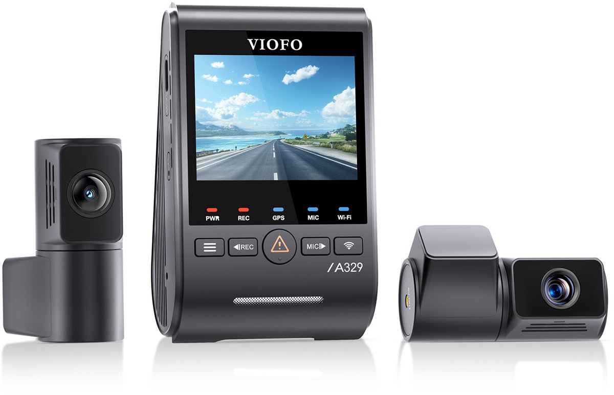 Sony VIOFO A329T 3CH - Dashcam - 4K + 2K Telelens + 2K Achtercamera thumbnail 6