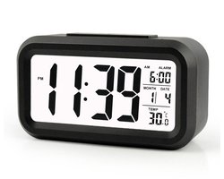 Ynkkvre - Digitale Wekker - Digitale Klok - Alarm Klok - Reiswekker - Extra Groot Display - Temperatuurmeting - Snooze Functie - Automatische Nachtverlichting