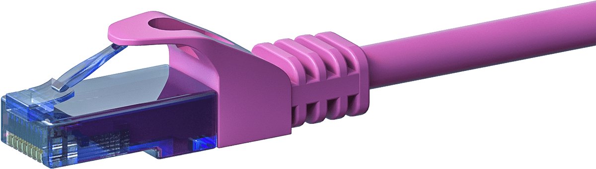 Danicom UTP CAT6a patchkabel - 30 meter roze - 100% koper - netwerkkabel - internetkabel - UTP kabel - RJ45 - 10000 mbit/s