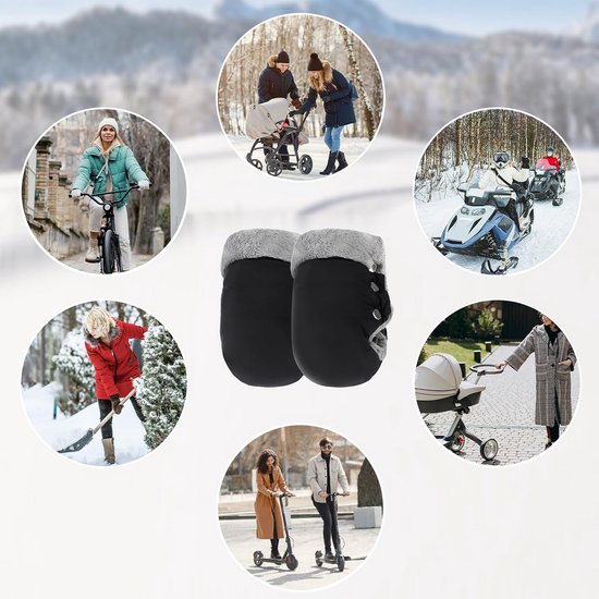 Warme Wandelwagen Handschoenen - Waterdicht & Winddicht - Universeel voor Kinderwagen en Buggy — afbeelding 4