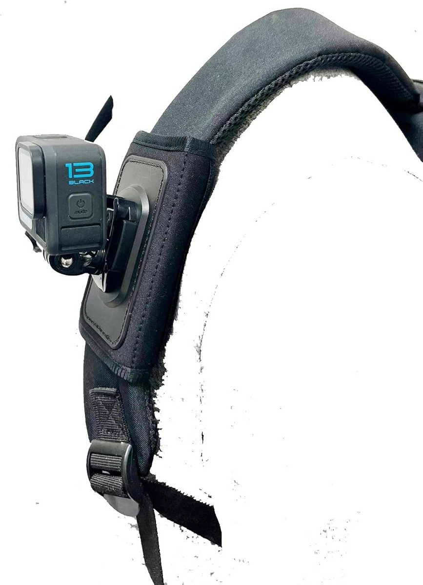 Schouderband Camera Mount met 360° Rotatie voor Actiecamera's en Smartphone
