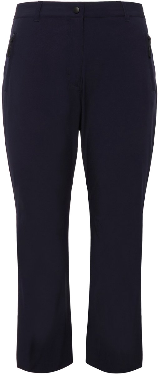 Ulla Popken - Dames - Functionele 7/8-broek sneldrogend comfortabele tailleband - Marine - Maat 44
