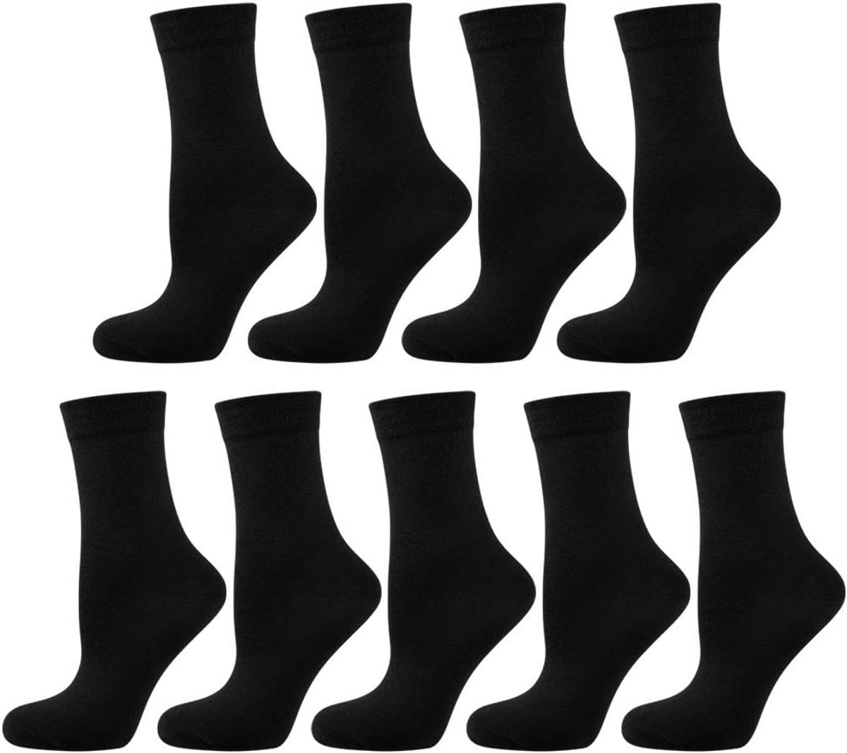 9-Pack Damessokken met Comfortabele Boord zonder Knellen