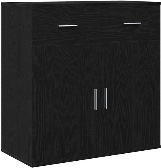 Dressoir van bewerkt hout met ijzeren poten