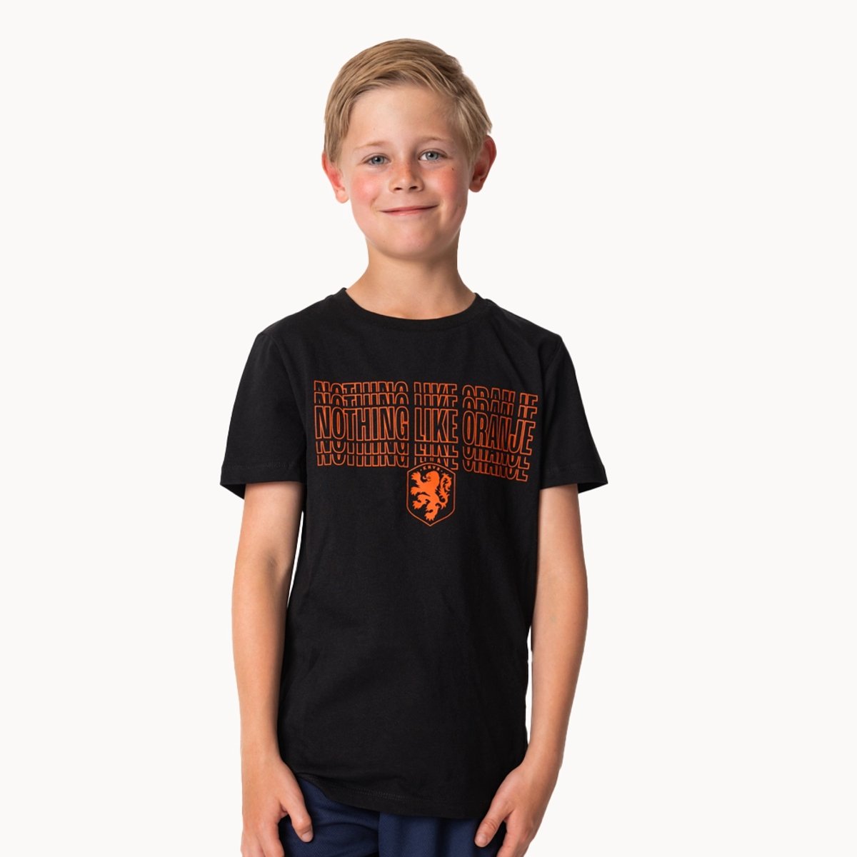 Nederlands Elftal T-Shirt Kinderen - Zwart - Maat 152 - EK 2024 - KNVB - Holland Shirt Kids