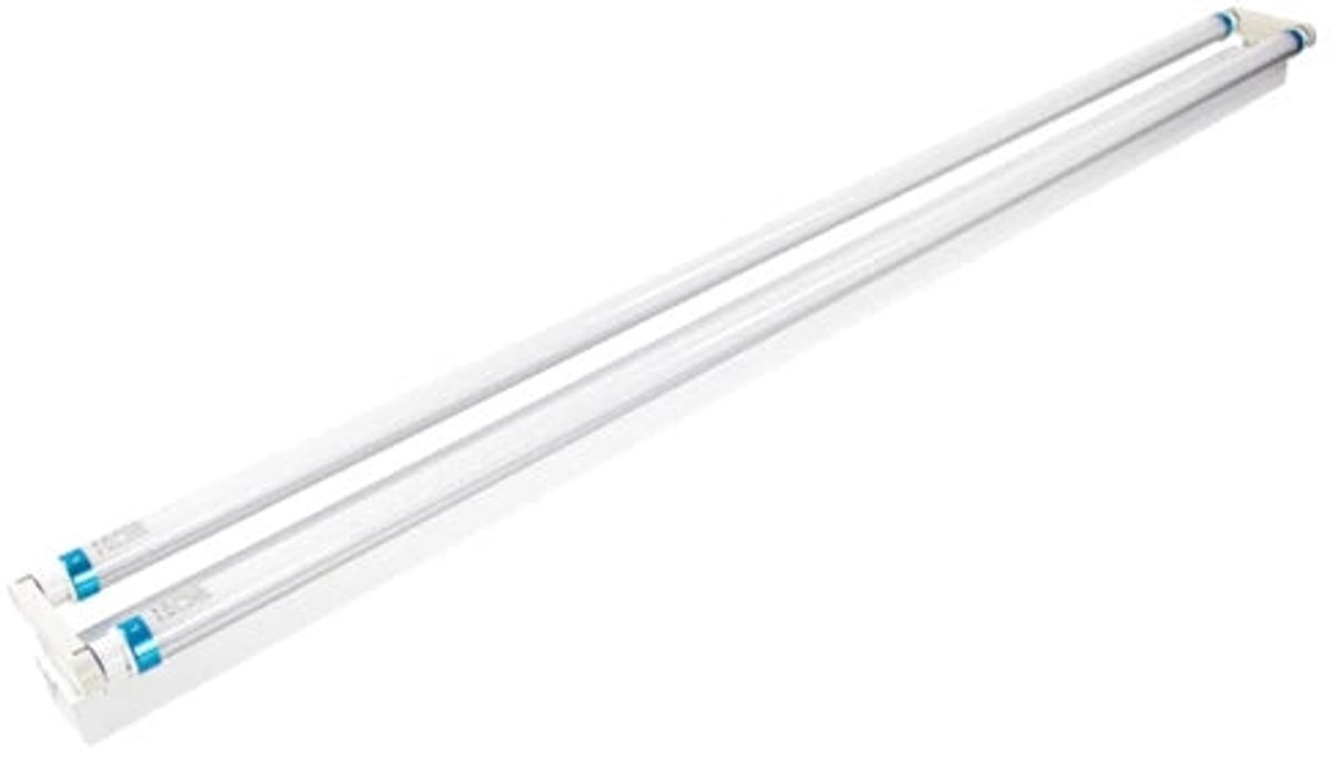 LED TL Armatuur 120cm (dubbel) | Incl. 2x LED TL Buis 18W | 6000K - Daglicht wit (860)