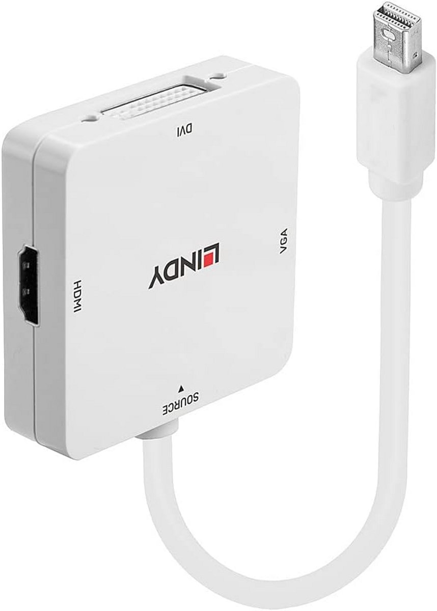Mini DisplayPort Adapter naar HDMI, DVI en VGA - 4K Ondersteuning