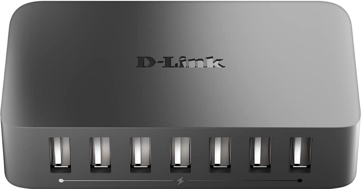 7-Port USB 2.0 Hub met Snellaadfunctie - Perfect voor Computer Expansie