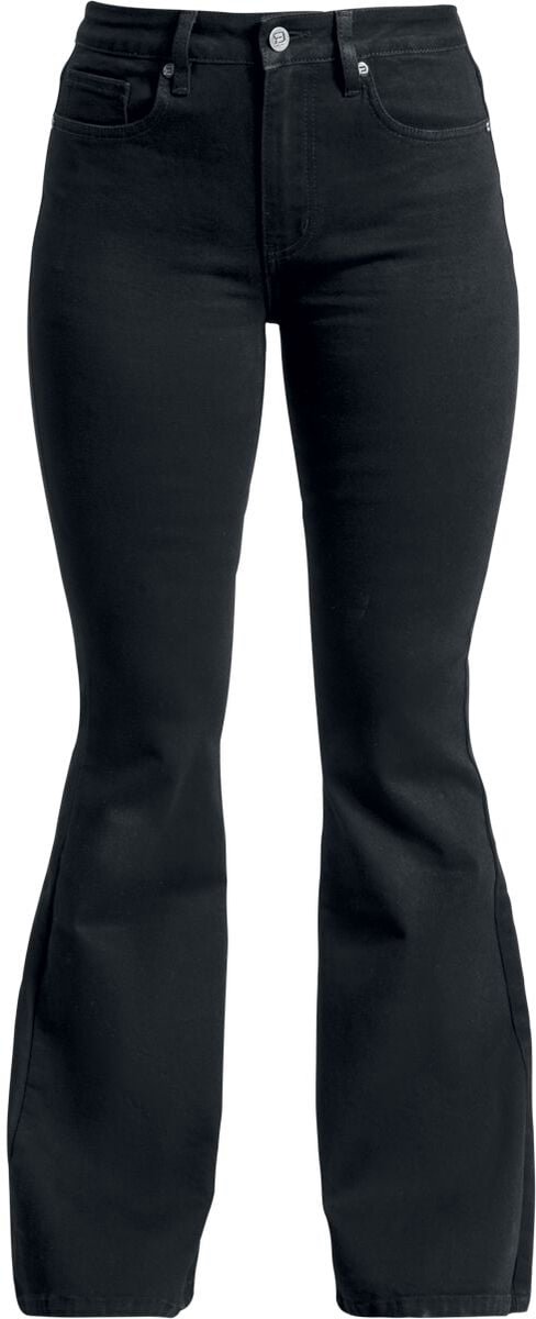 R.E.D. Rock-Engineered Design Zwarte bootcut jeans - Dames - W31L32
