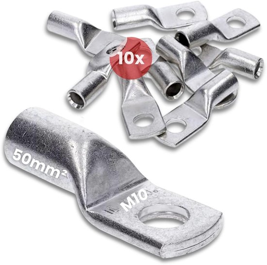 Half-geïsoleerde kabelschoen - pin 1,9 mm - rood - 10 stuks
