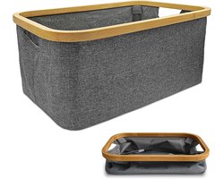 Opvouwbare wasmand - 35 liter - Grijs - 45×30×24 cm