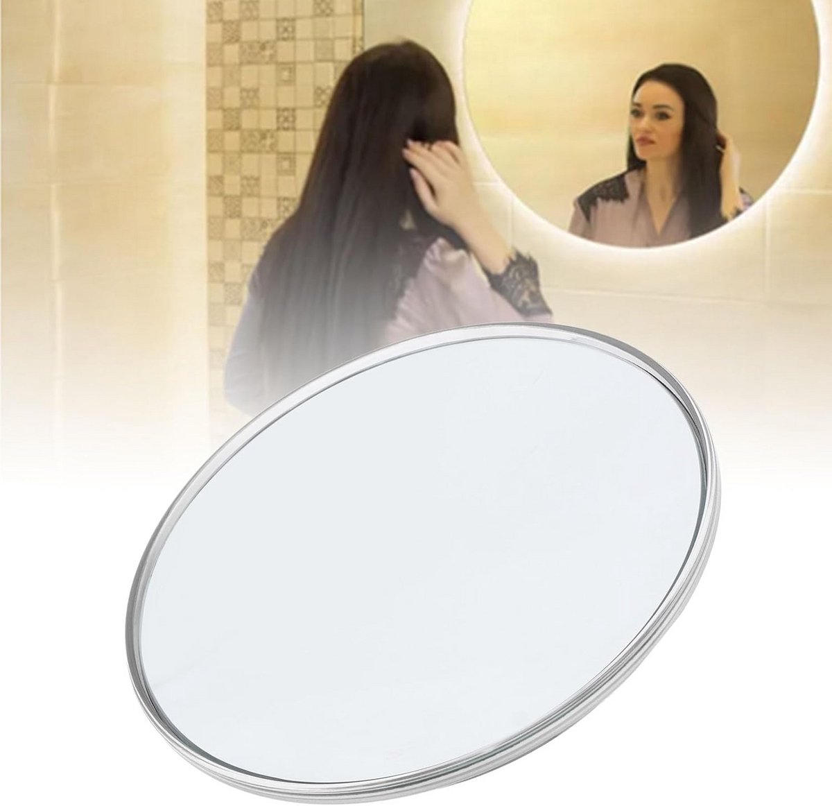 30X Vergrootspiegel met Bevestigingszuignappen - Ideaal voor Reizen en Make-up