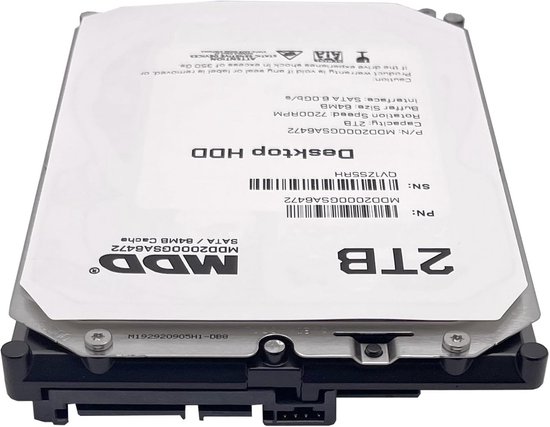 Interne Desktop Harde Schijf 2TB SATA 6.0Gb/s 7200 RPM 3,5 inch HDD voor PC, NAS en DVR van Merkloos — afbeelding 4