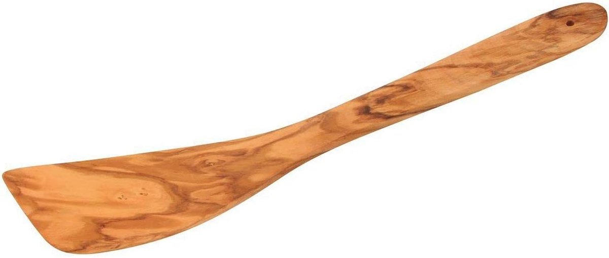 Duurzame Olijfhouten Spatel 30 cm – Robuust Keukengerei met Unieke Houtstructuur