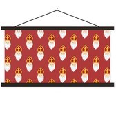 Affiche scolaire - Saint Nicolas - Enfants - 120x60 cm - Lattes noires